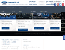 Tablet Screenshot of centralford.com.au